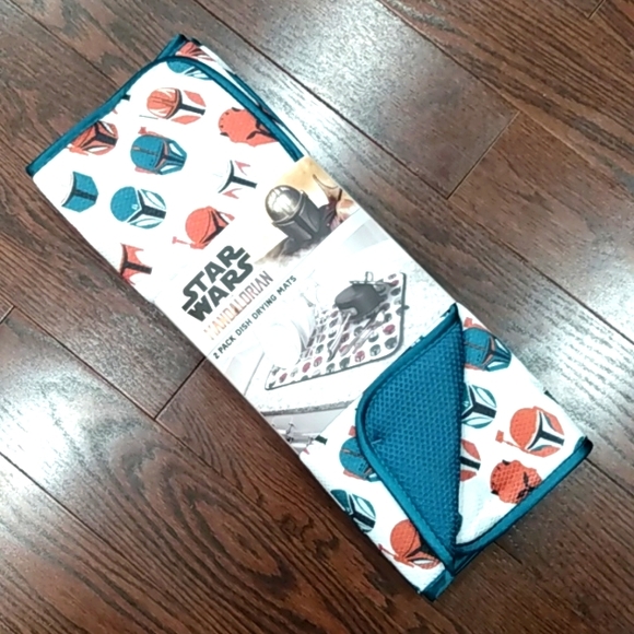 Star Wars The Mandalorian Dish Drying Mats 2 pack - Picture 1 of 7